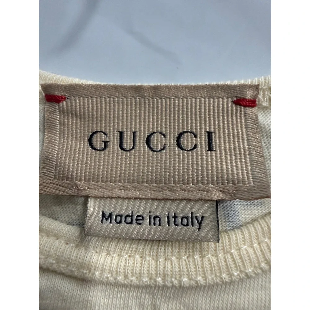 Gucci Kids Baby Long Sleeve Bodysuit The Jetsons Cartoon‎ Print Cream